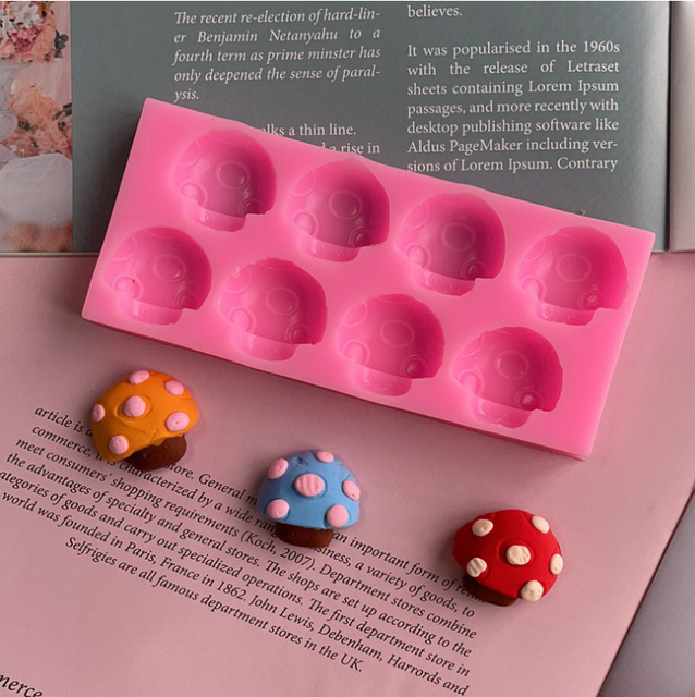 Aouke Mushroom Silicone Mold Kitchen DIY Cake Baking Decoration Fudge  Pudding Chocolate Mold Forest Mushroom Shape